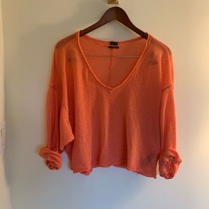 Urban outfitters sheer knit sweater